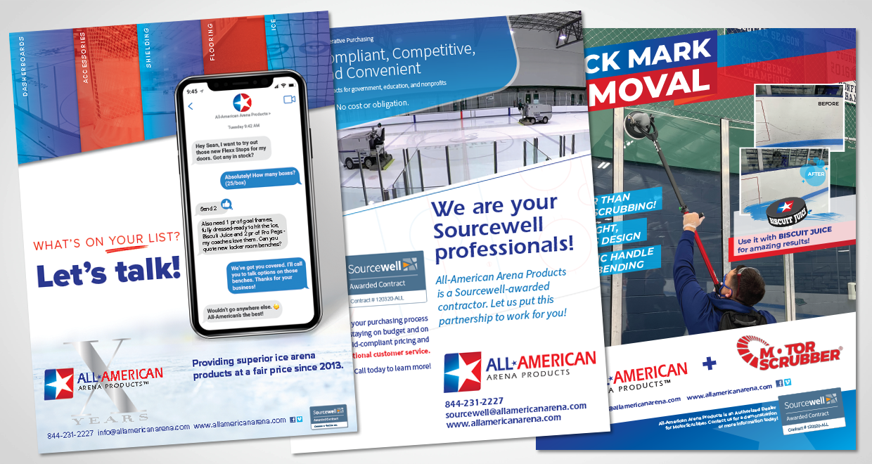 All-American Arena Products Ads