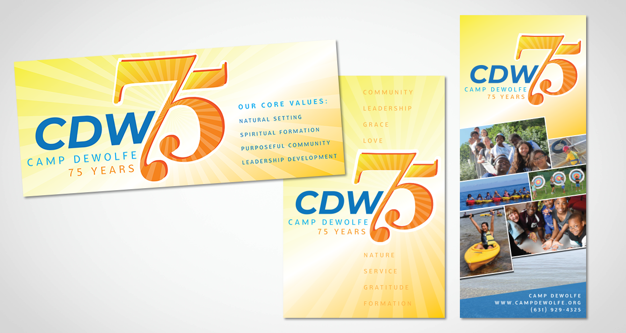 Camp DeWolfe 75th Anniversary Signage