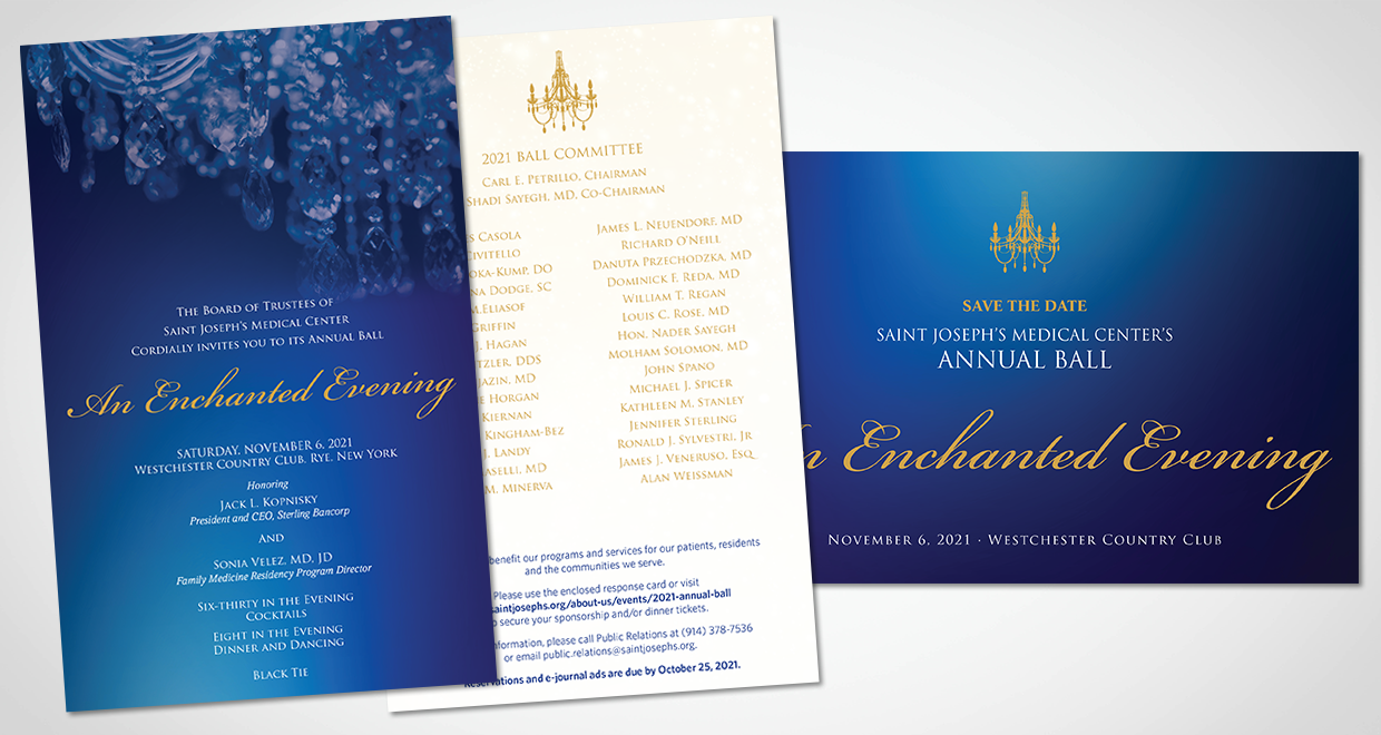 Saint Joseph's Medical Center Annual Ball Invitation