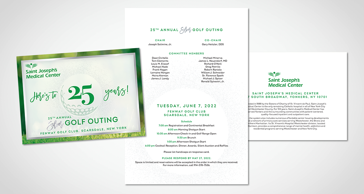 Saint Joseph's Medical Center Annual Ball Invitation