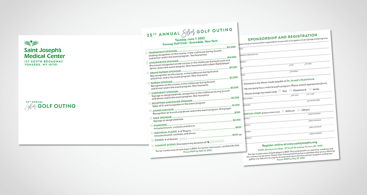 Saint Joseph's Medical Center Annual Ball Invitation