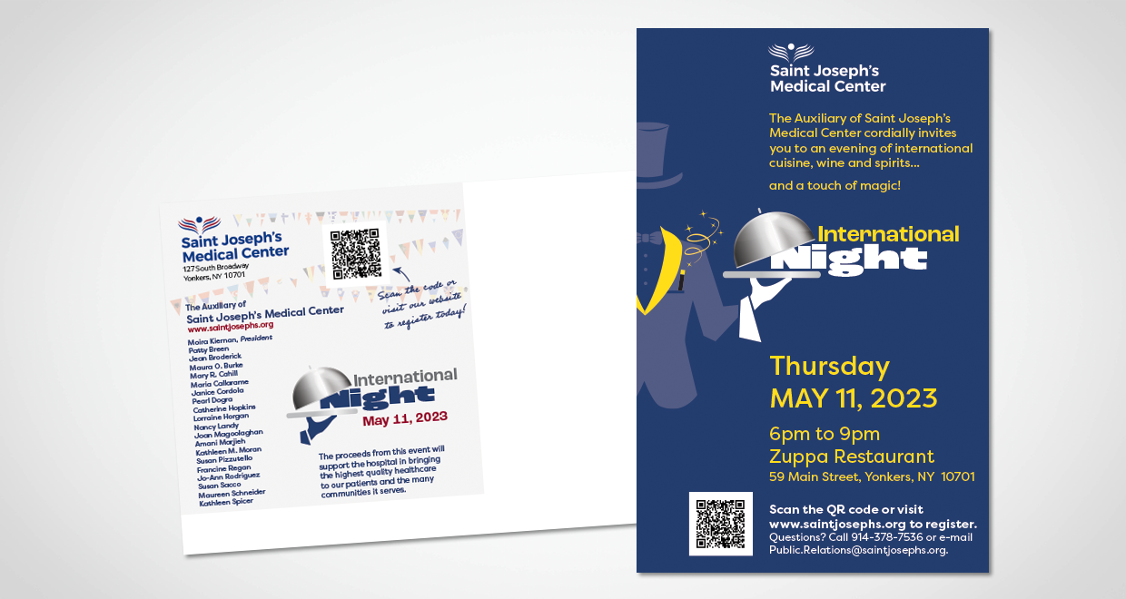 Saint Joseph's Medical Center International Night Invitation