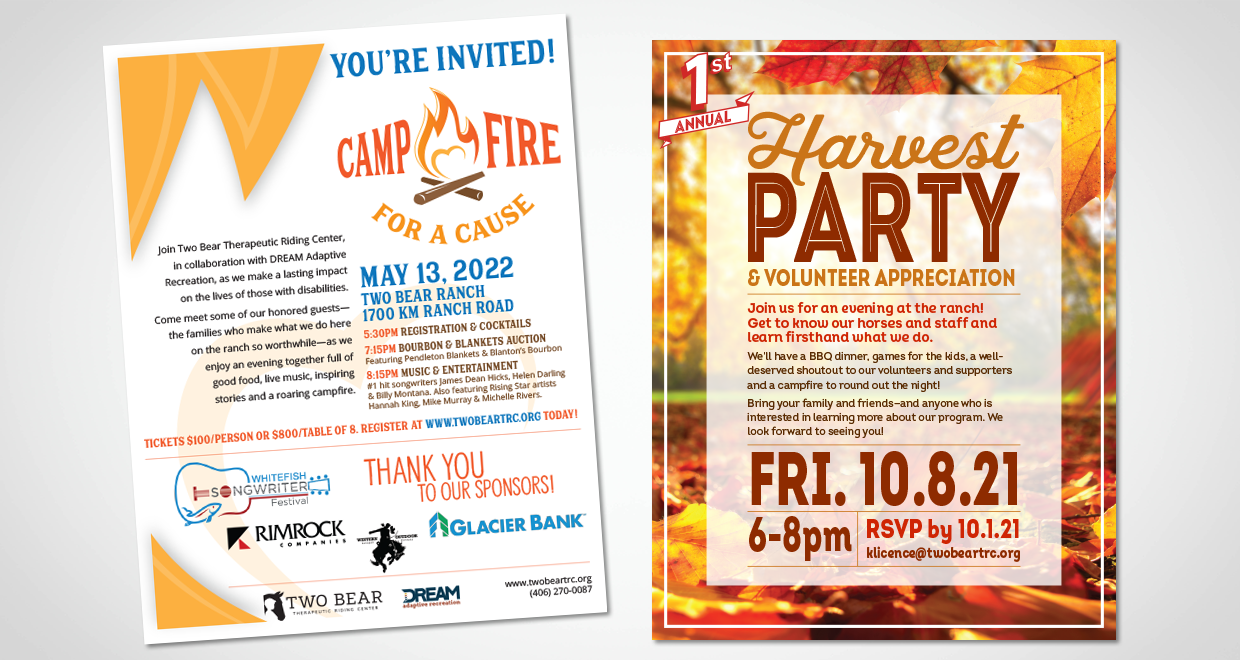 Two Bear Therapeutic Riding Center Flyers/Poster