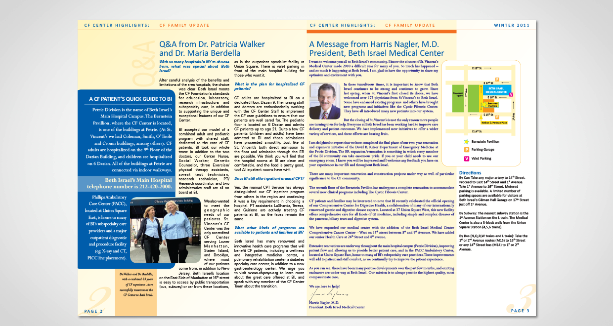 Cystic Fibrosis Center Newsletter