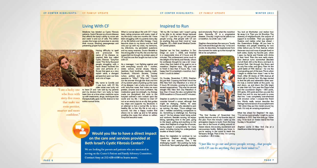 Cystic Fibrosis Center Newsletter