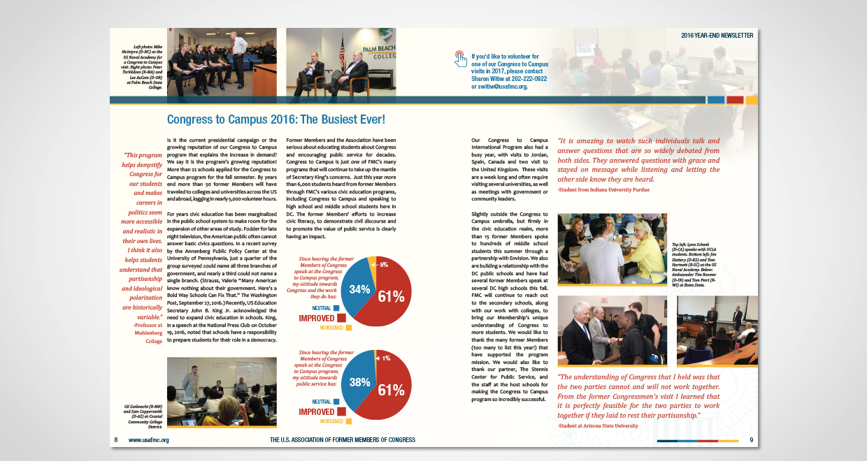 Former Members of Congress Year-end Report