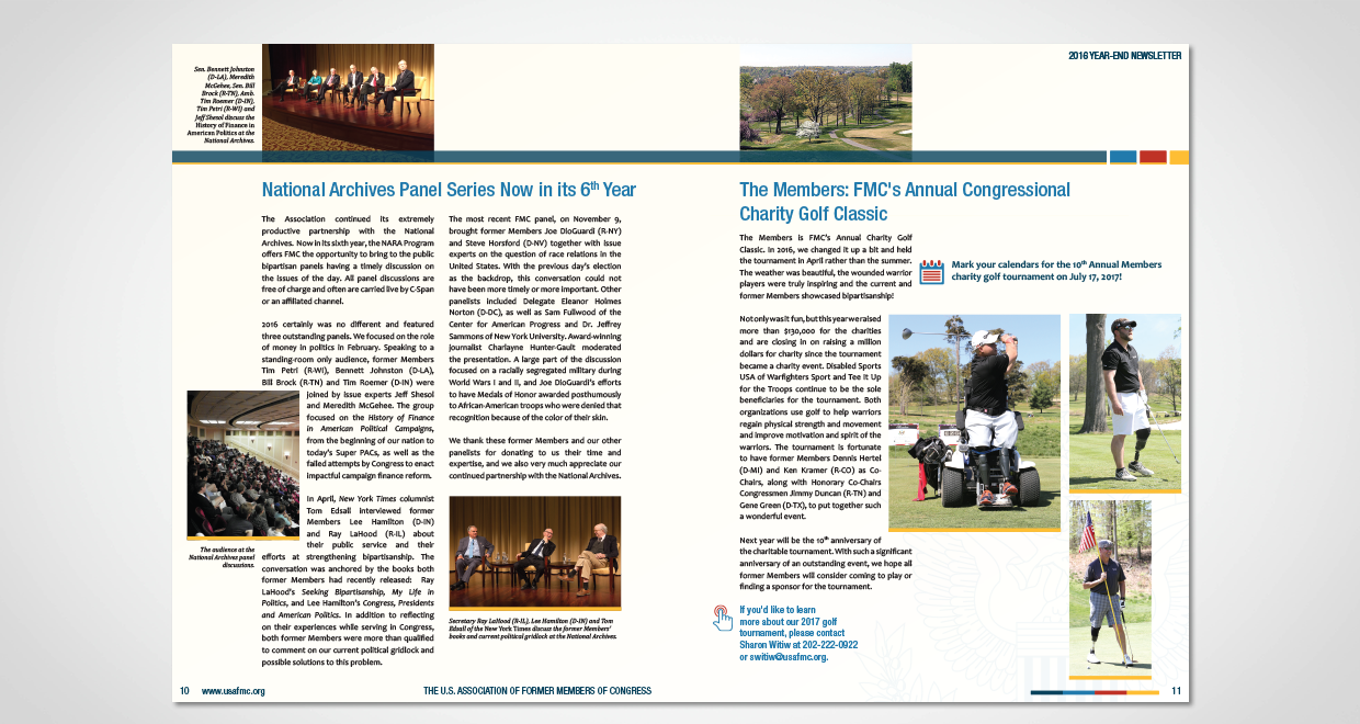 Former Members of Congress Year-end Report