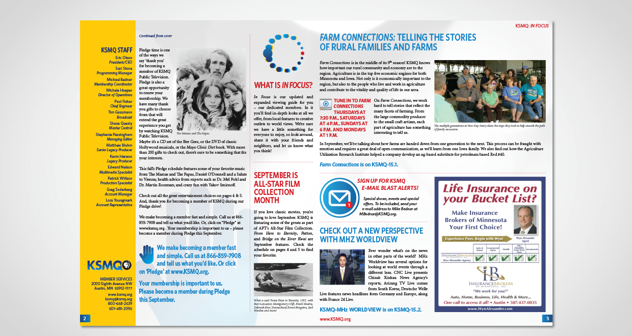 KSMQ In Focus Newsletter