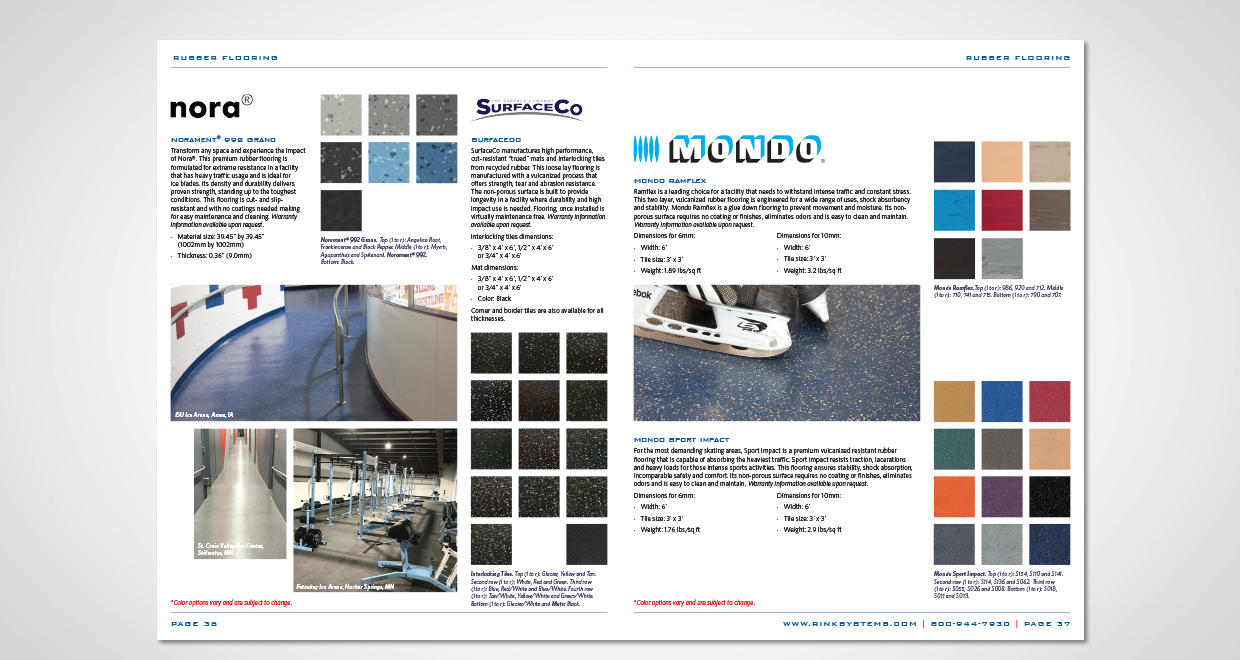 Rink Systems Product Catalog