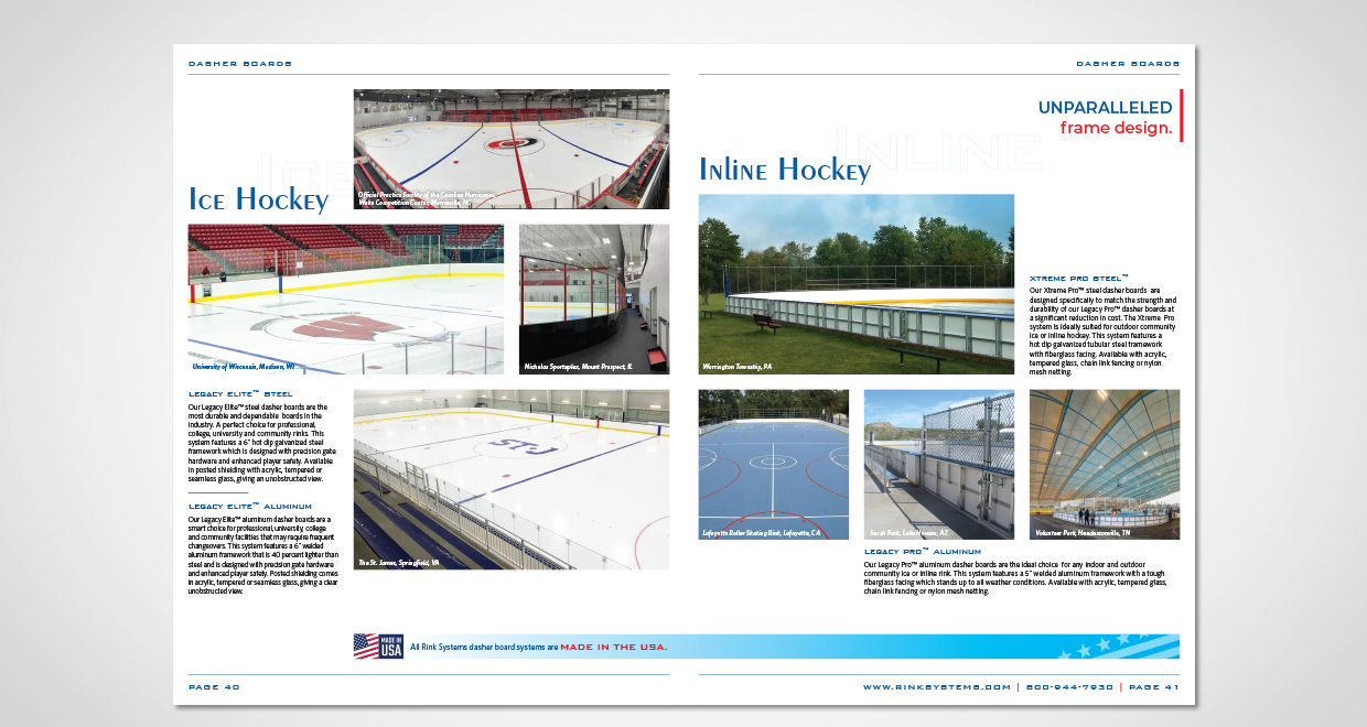 Rink Systems Product Catalog
