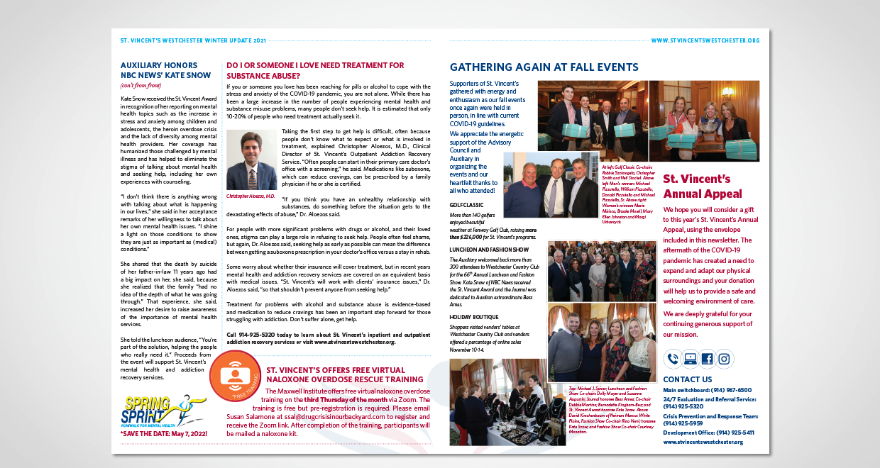 St. Vincent's Westchester Newsletter